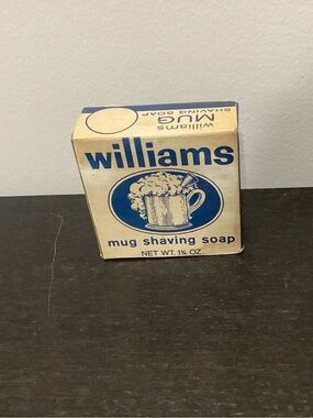 Vtg. Williams Mug Shaving Soap net Wt. 1 3/4oz.  Introduced in 1840